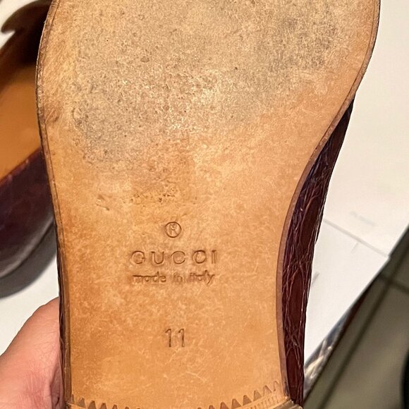 Gucci Mens Alligator Shoes 11 Used main image 6